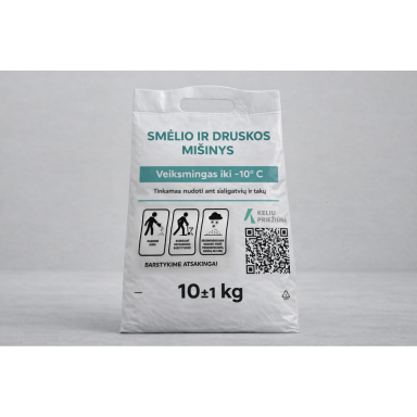 Techninės druskos ir smėlio mišinys (1:3) 10 kg