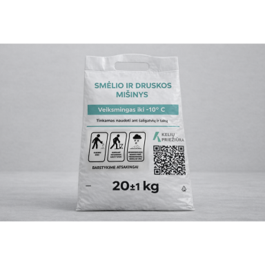 Techninės druskos ir smėlio mišinys (1:3) 20 kg