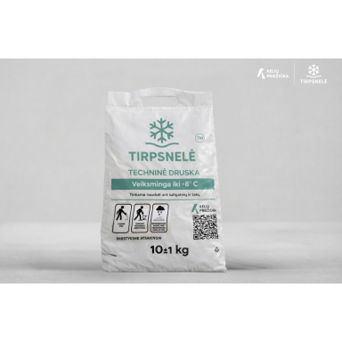 „Tirpsnelė“ Techninė druska ledui tirpinti 10 kg