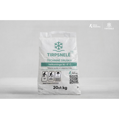 „Tirpsnelė“ Techninė druska ledui tirpinti 20 Kg